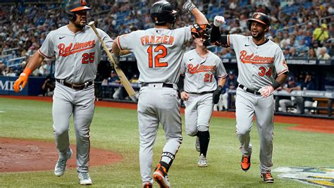 Hicks homers and drives in 4 as the Orioles beat the Rays 8-6 after nearly blowing a 7-run lead